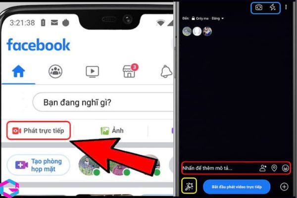 Cách phát trực tiếp trên Facebook 