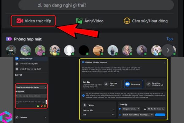 Cách phát trực tiếp trên Facebook 