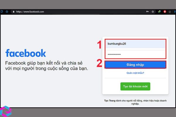 cách đăng nhập facebook