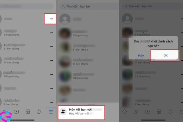 cách xóa bạn bè nhanh trên Facebook 