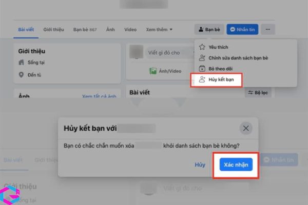 cách xóa bạn bè nhanh trên Facebook 
