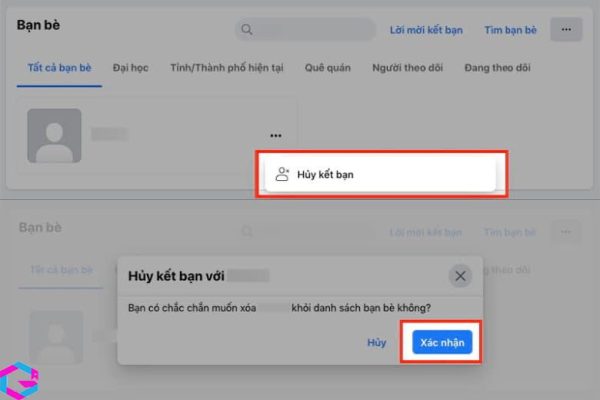 cách xóa bạn bè nhanh trên Facebook 