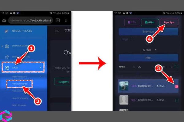 cách xóa bạn bè nhanh trên Facebook 
