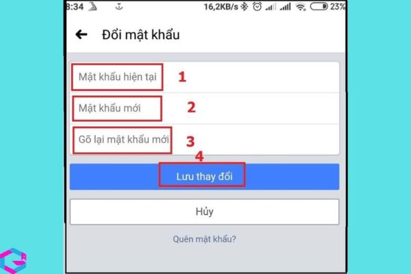 cach doi mat khau facebook 2.1.5 didongviet