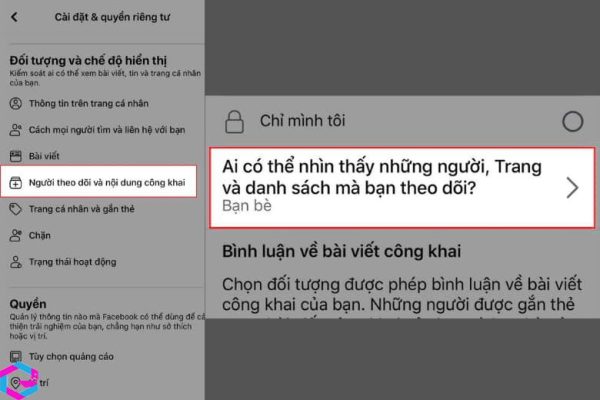 cách ẩn người theo dõi trên Facebook 