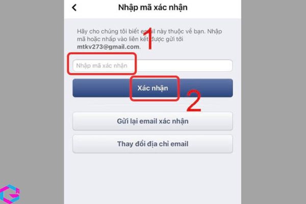 Facebook không gửi mã xác nhận