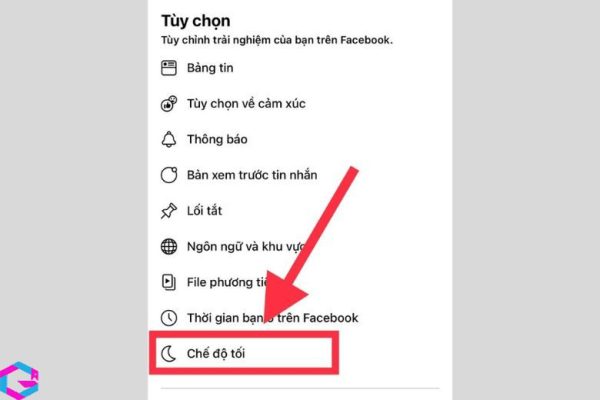 cách bật chế độ tối trên facebook