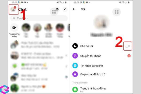 cách bật chế độ tối trên facebook