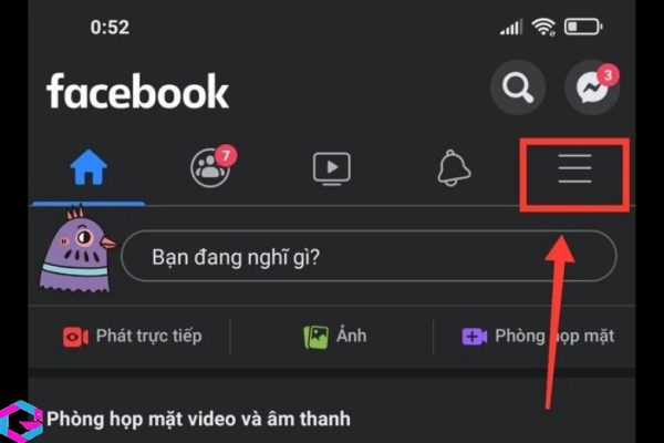 cách bật chế độ tối trên facebook