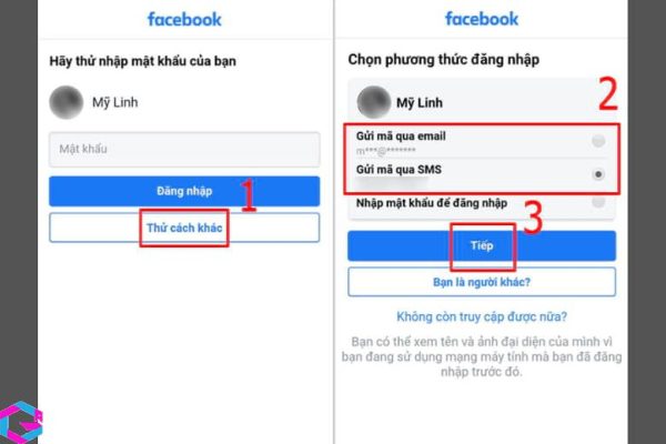 cách lấy lại mật khẩu Facebook 