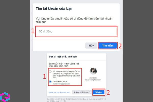 cách lấy lại mật khẩu Facebook 