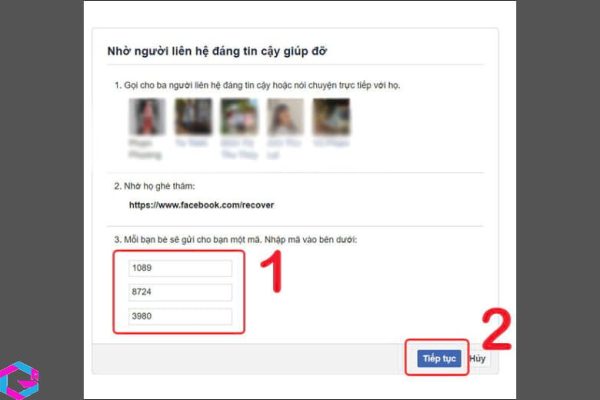 cách lấy lại mật khẩu Facebook 