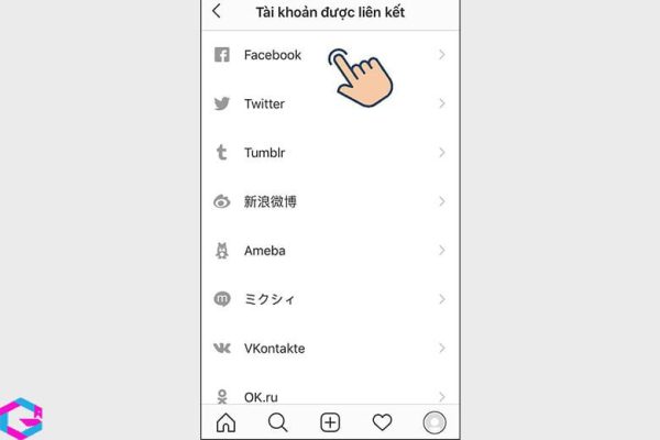 cách liên kết Instagram với Facebook