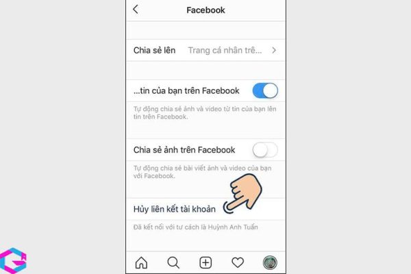 cách liên kết Instagram với Facebook