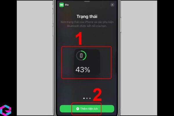 Cách hiển thị phần trăm pin trên iPhone
