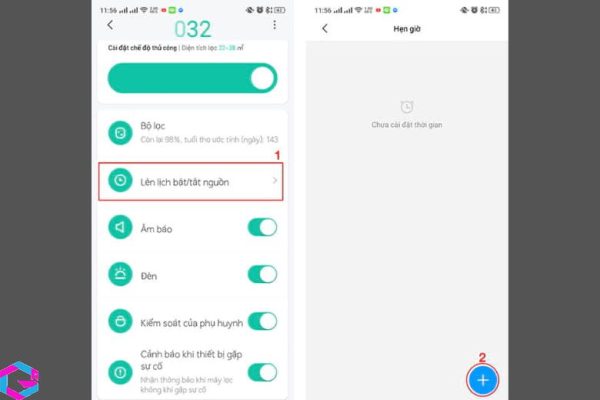 kết nối máy lọc không khí xiaomi