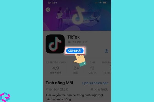 lỗi không vào được TikTok trên iPhone