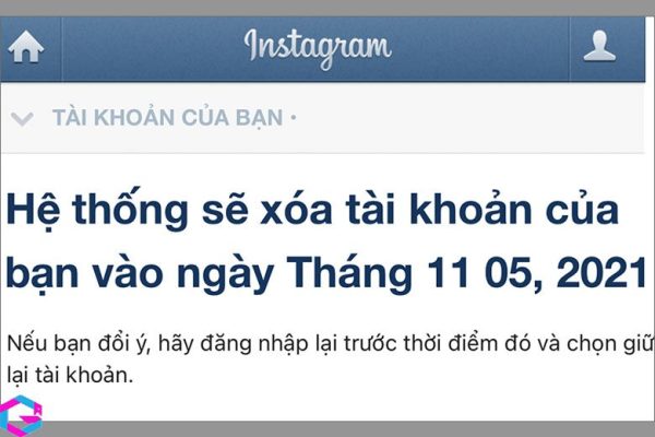 Cách xóa tài khoản Instagram