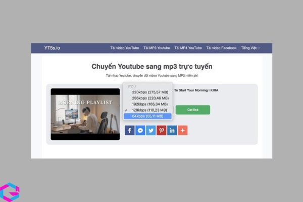 Chuyển nhạc YouTube sang MP3