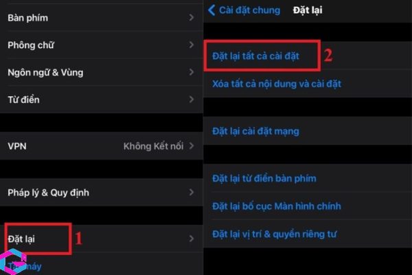 lỗi không có dịch vụ trên iPhone