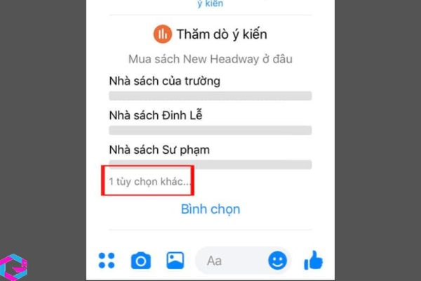 cách tạo bình chọn trên Messenger 