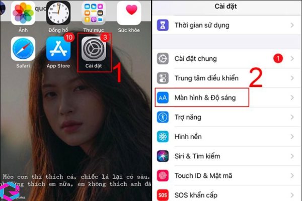 chỉnh cỡ chữ iPhone 