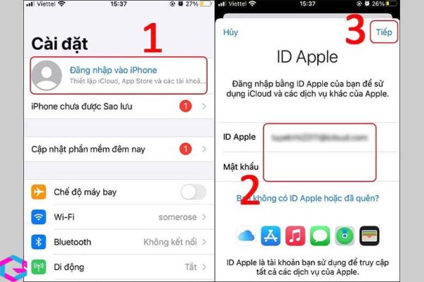 cách đăng xuất iCloud