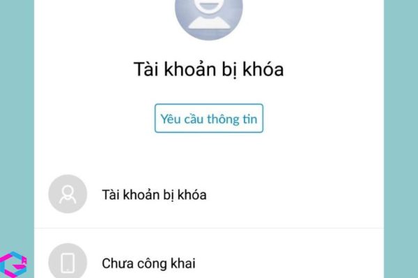 Tài khoản Zalo bị khóa 